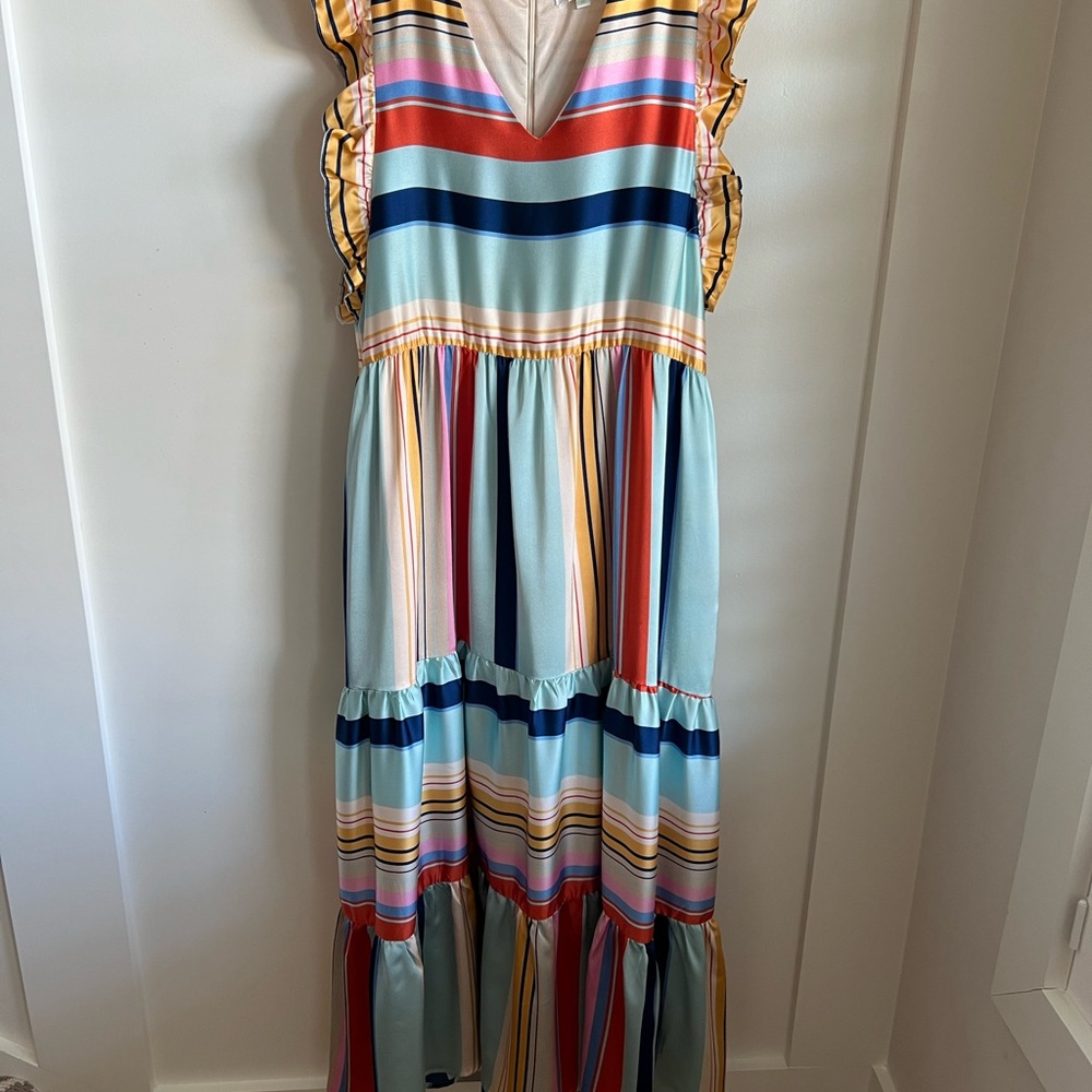 Jade Melody Tam Striped Maxi Dress
